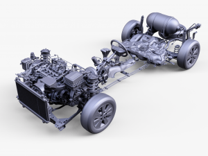 Chassis Car Detailed Modello 3D