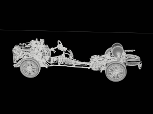 Chassis Car Detailed Modello 3D