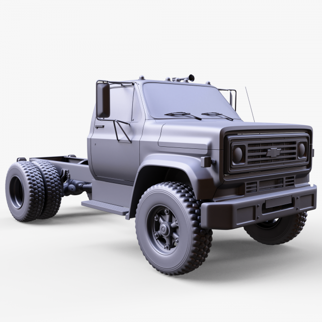 Chevrolet C70 Truck Modèle 3D .c4d .max .obj .3ds .fbx .stl .blend