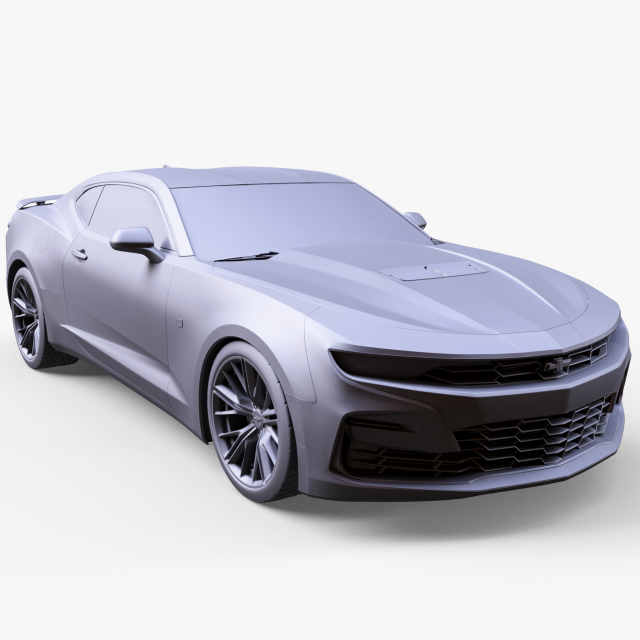 Chevrolet Camaro RS 3D Модель .c4d .max .obj .3ds .fbx .stl .blend 