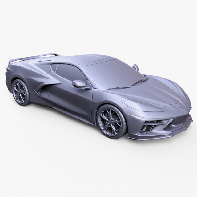 Chevrolet Corvette C 3D मॉडल .c4d .max .obj .3ds .fbx .stl .blend 