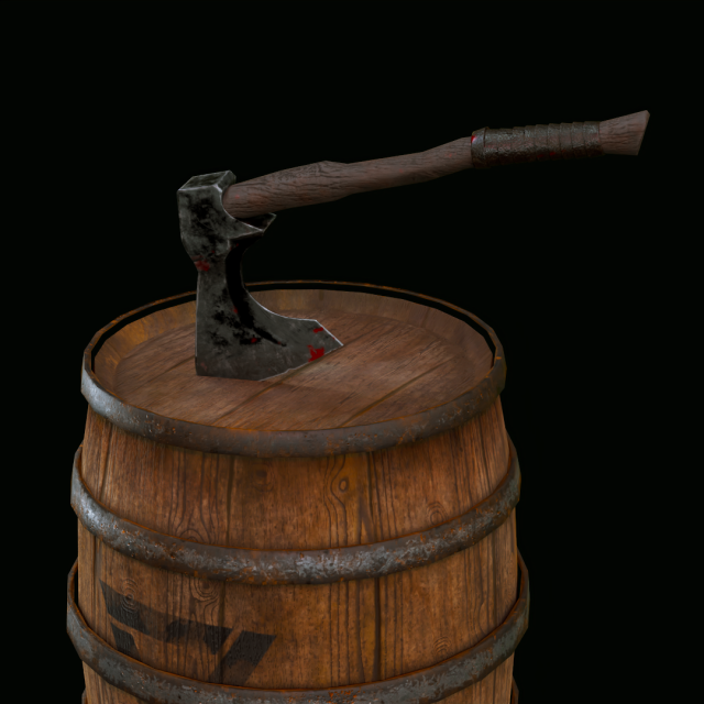 Axe 3D Model .c4d .max .obj .3ds .fbx .stl .blend 