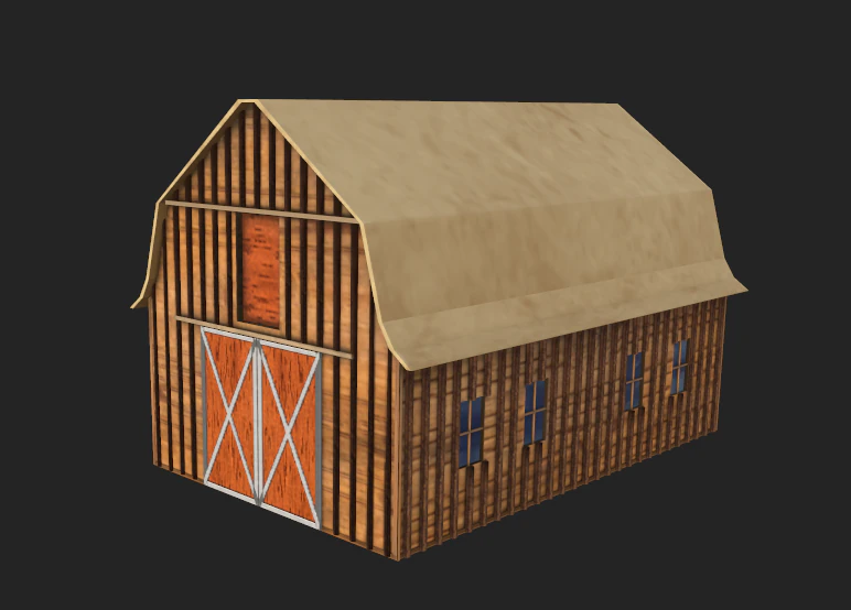 Barn 3D Model .c4d .max .obj .3ds .fbx .stl .blend 