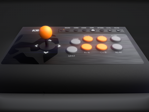 Arcade fight stick krom 3D-Modell