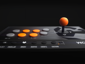 Arcade fight stick krom 3D 모델