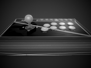 Arcade fight stick krom 3D 모델