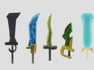 Stylized Sword Pack 3D Model