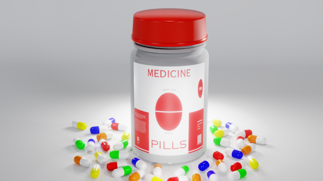 Medical Pill Bottle - Pharmaceutical Modelo 3D .c4d .max .obj .3ds .fbx .stl .blend 