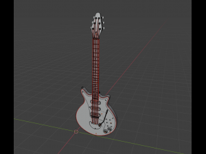 RED SPECIAL GUITAR Model 3D