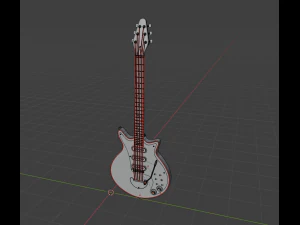 RED SPECIAL GUITAR 3D Model