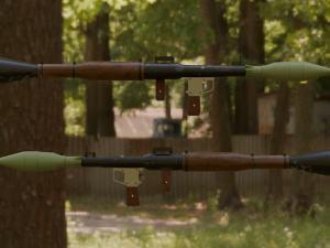 RPG-7 LOW-POLY ROCKET LAUNCHER GAME READY ASSET 3D मॉडल