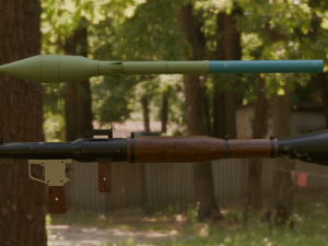 RPG-7 LOW-POLY ROCKET LAUNCHER GAME READY ASSET 3D मॉडल