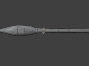 RPG-7 LOW-POLY ROCKET LAUNCHER GAME READY ASSET 3D मॉडल