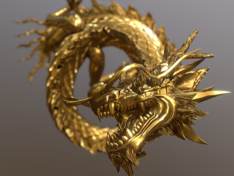 Lowpoly Rigged Dragon 3D Model