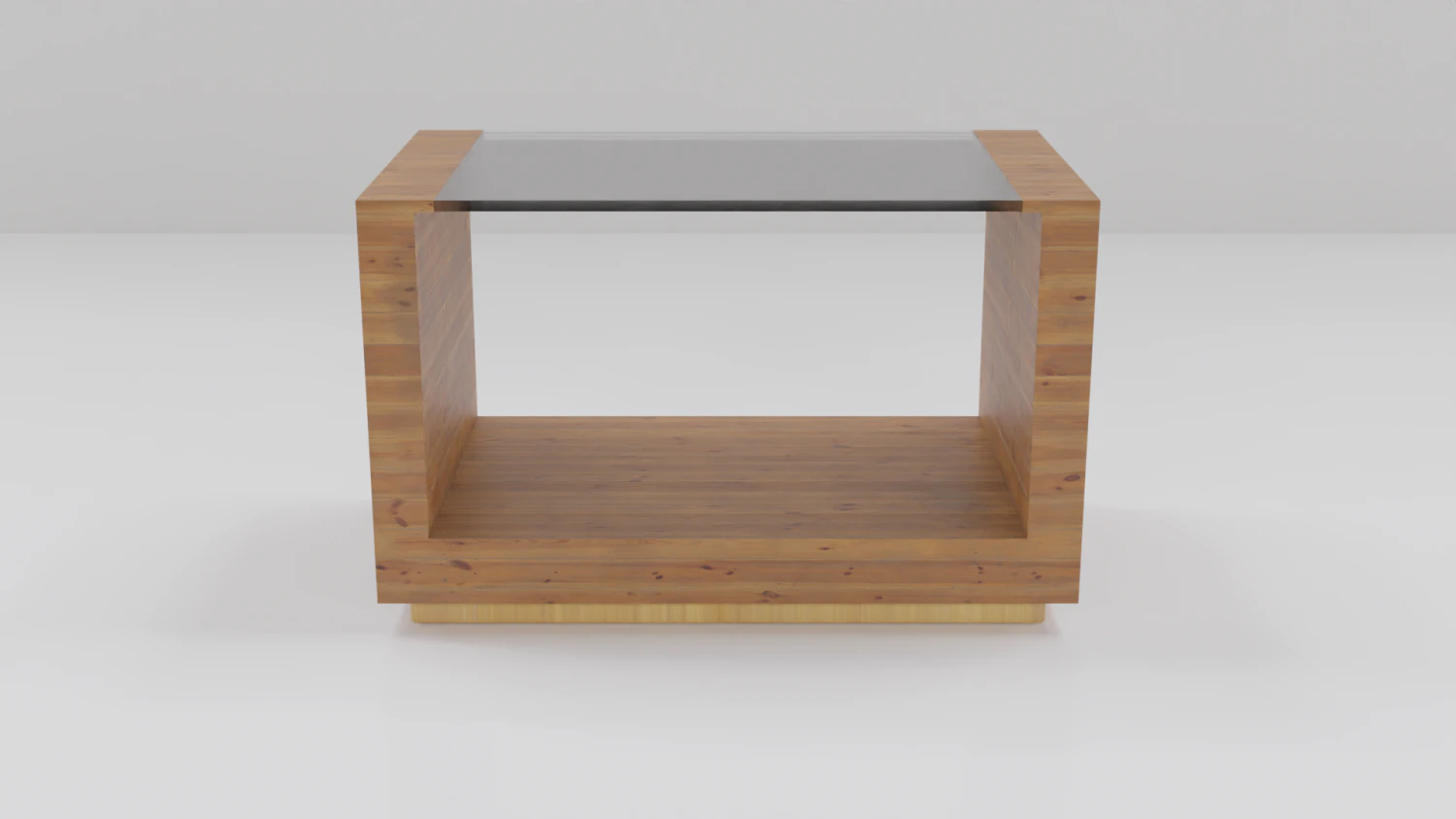 Wooden Coffee Table 3D Model .c4d .max .obj .3ds .fbx .stl .blend