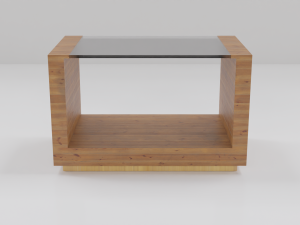 Wooden Coffee Table 3D Model
