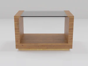 Mesa de centro de madeira Modelo 3D