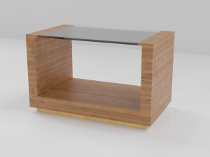 Wooden Coffee Table 3D Model