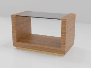 Wooden Coffee Table 3D Model
