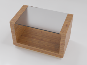 Wooden Coffee Table 3D Model