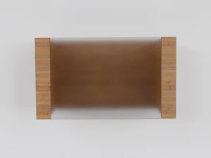 Wooden Coffee Table 3D Model
