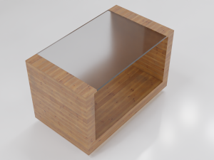 Wooden Coffee Table 3D Model
