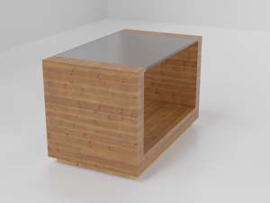 Wooden Coffee Table 3D Model