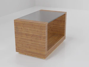 Wooden Coffee Table 3D Model