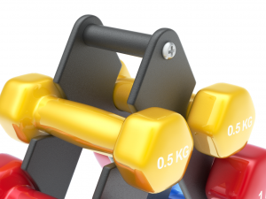 Fitness Weights Stack with Fitness Weights 3D Model