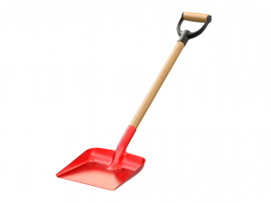 Red Snow Shovel 3D Model