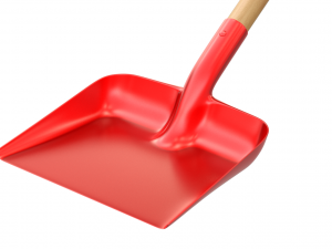 Red Snow Shovel Model 3D