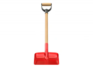 Red Snow Shovel 3D Model