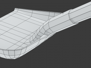 Red Snow Shovel Model 3D