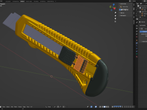 Paper Cutter Knife 3D Model