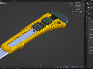 Paper Cutter Knife 3D Model