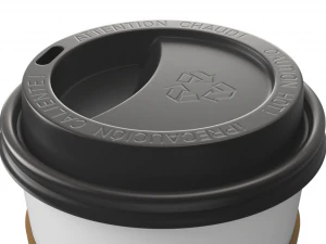 X&iacute;cara de caf&eacute; para viagem com tampa Modelo 3D