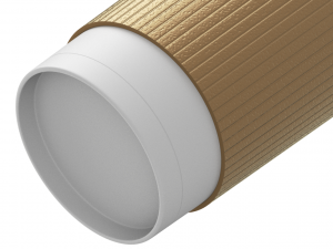 Takeout Coffee Cup with the Lid Modello 3D
