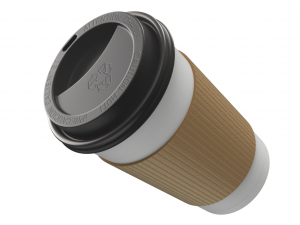 Takeout Coffee Cup with the Lid Modello 3D