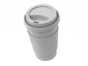 X&iacute;cara de caf&eacute; para viagem com tampa Modelo 3D