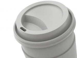 Takeout Coffee Cup with the Lid Modello 3D