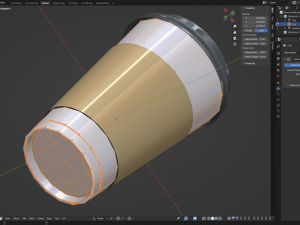 Takeout Coffee Cup with the Lid Modello 3D