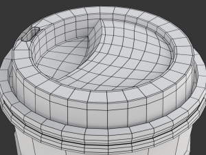 Takeout Coffee Cup with the Lid Modello 3D