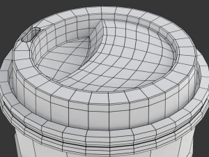 X&iacute;cara de caf&eacute; para viagem com tampa Modelo 3D