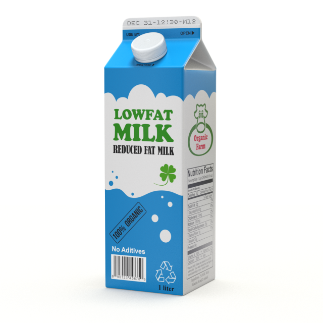 Milk Carton Modelo 3D .c4d .max .obj .3ds .fbx .stl .blend 
