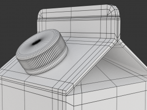 Milk Carton Modelo 3D