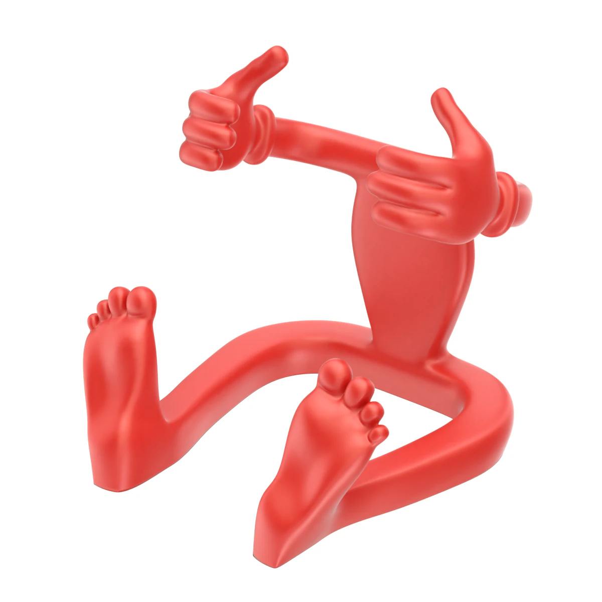 Printable Cartoonish Mobile Holder 3D Print Model .c4d .max .obj .3ds .fbx .stl .blend 