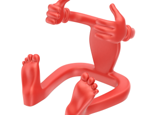 Printable Cartoonish Mobile Holder 3D Print Model