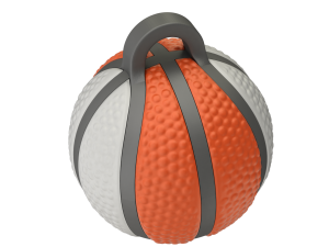 Printable Basketball For Keychain 3D Print Model