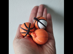 Printable Basketball For Keychain 3Dプリントモデル