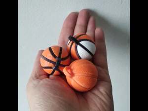 Printable Basketball For Keychain 3D Print Model